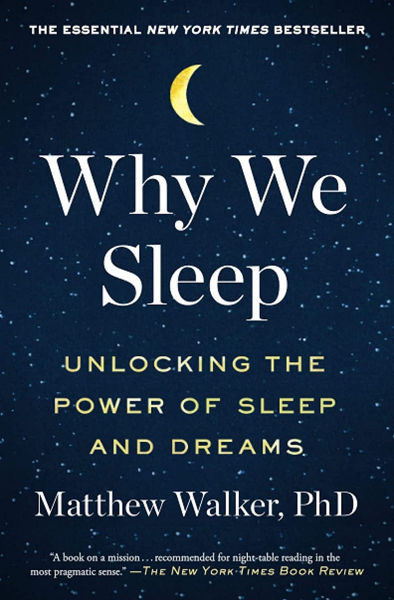 Book cover of "Why We Sleep" by Matthew Walker