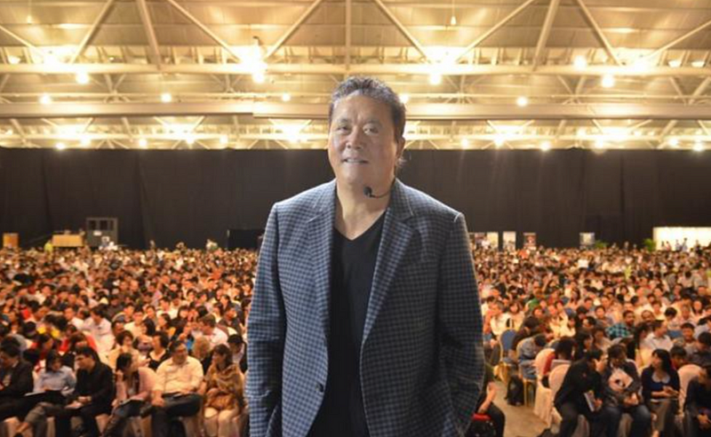 Kiyosaki promoting his brand