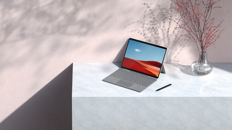 Microsoft Surface Pro X showcasing its features