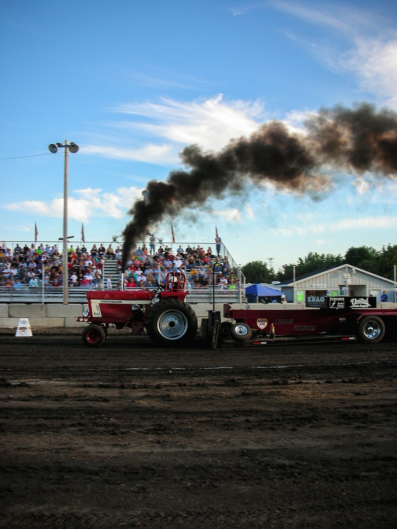 County Fair Tractor Pull in Waseca, Minnesota