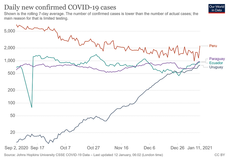 A visual representation of the pandemic's impact