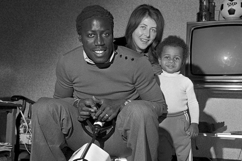 Jean-Pierre Adams with his family