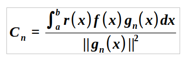 Coefficients in the series