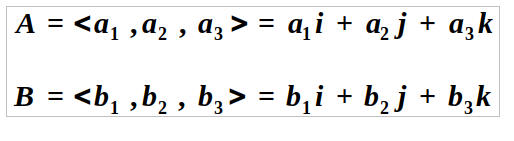 Vectors in three-dimensional space