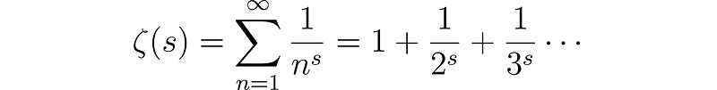 Definition of Riemann Zeta Function