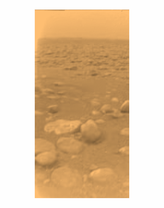 Huygens' view of Titan's surface