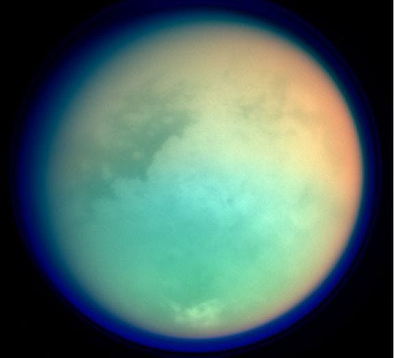 Titan captured by Cassini