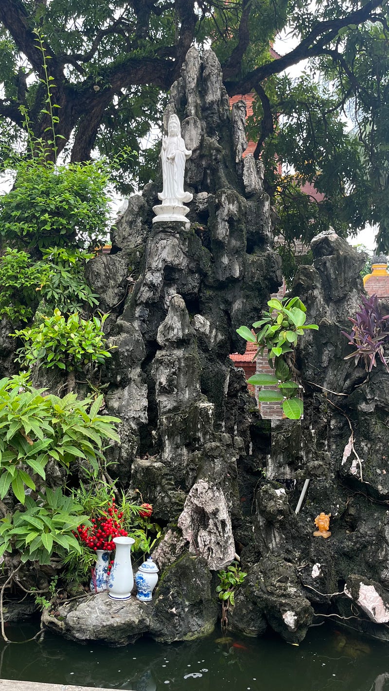 Simple monk lifestyle in a monastery