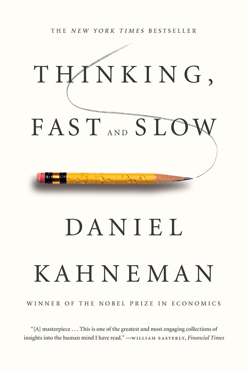 Thinking, Fast and Slow book cover