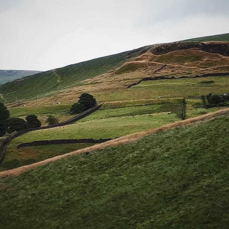 Scenic view of the Pennines landscape