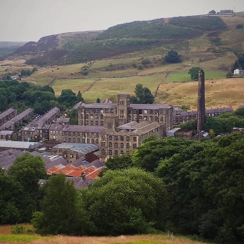 Historic house along the Pennine path