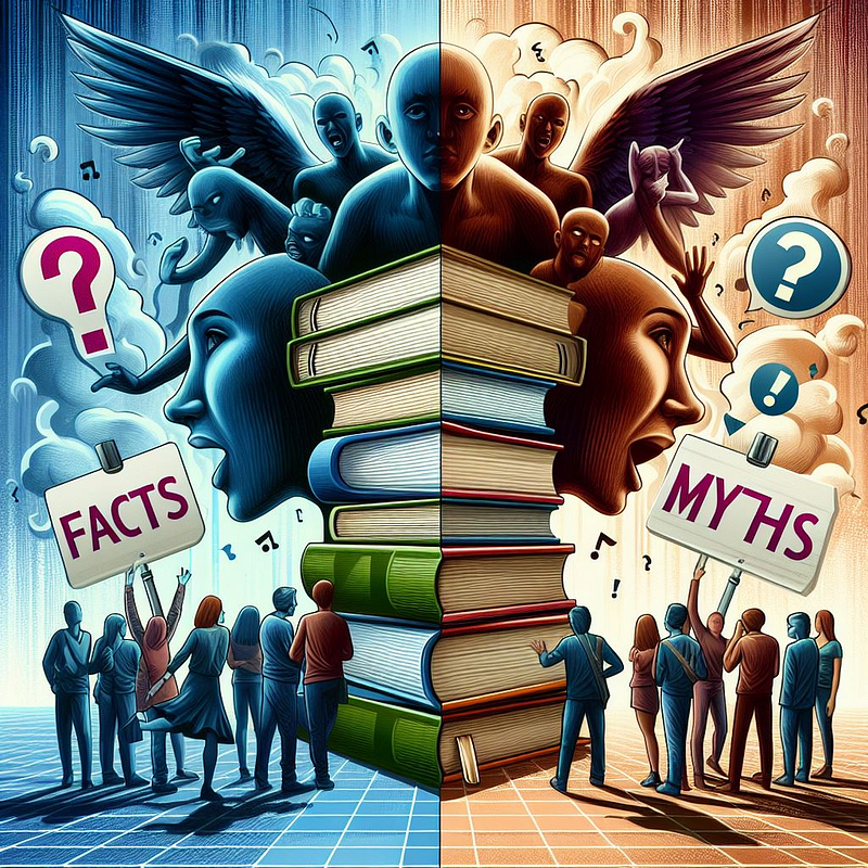 Debunking myths with facts in content writing