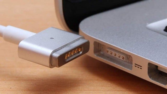 MagSafe Connector on a MacBook