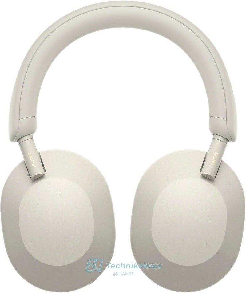 Rumored design of Sony WH-1000XM5 headphones