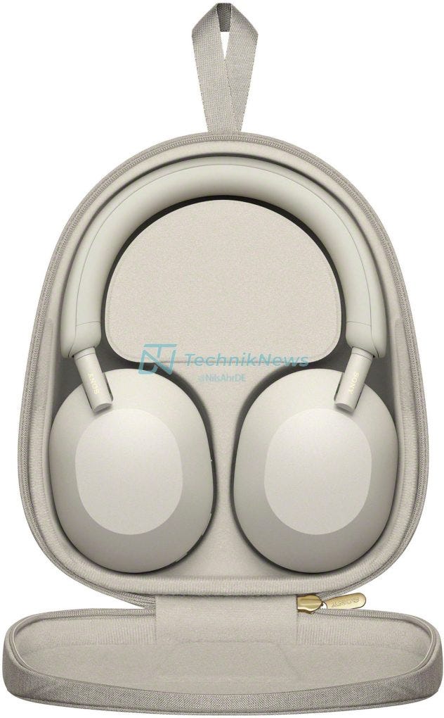 Expected case design for Sony WH-1000XM5 headphones