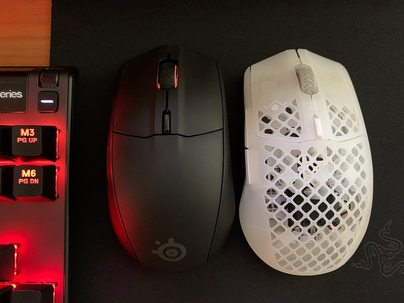 Comparison of SteelSeries Rival 3 and Aerox 3 Wireless