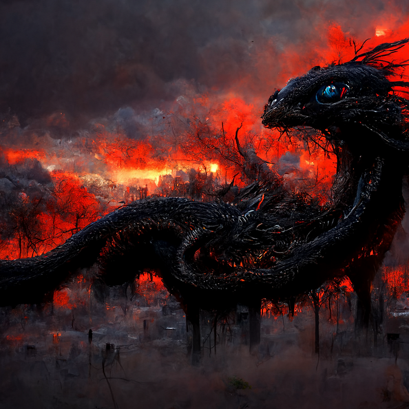 Enhanced dragon depiction