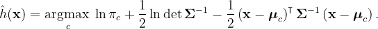 Final Classification Equation