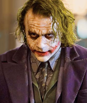 Heath Ledger as the Joker in *The Dark Knight*