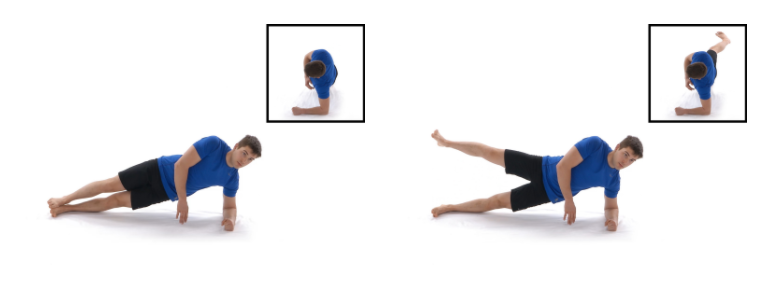 Side-Plank with Leg Raises Exercise