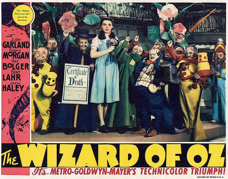 Lobby card from The Wizard of Oz