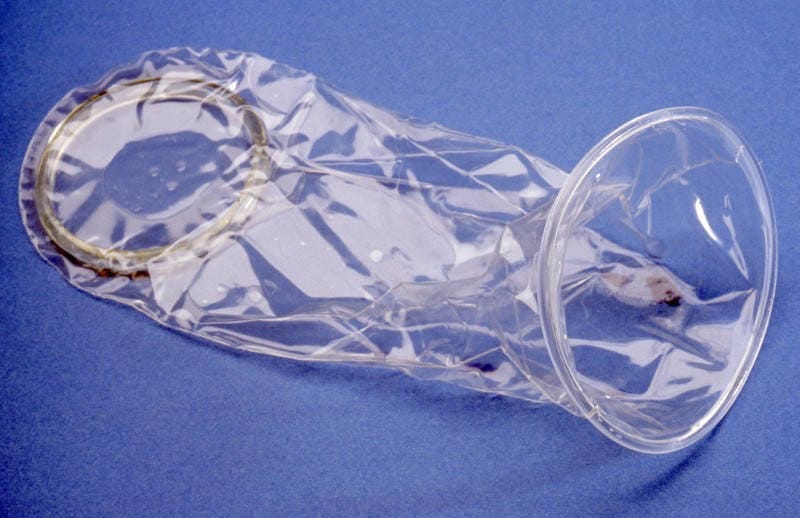 Female condom prototype from 1993