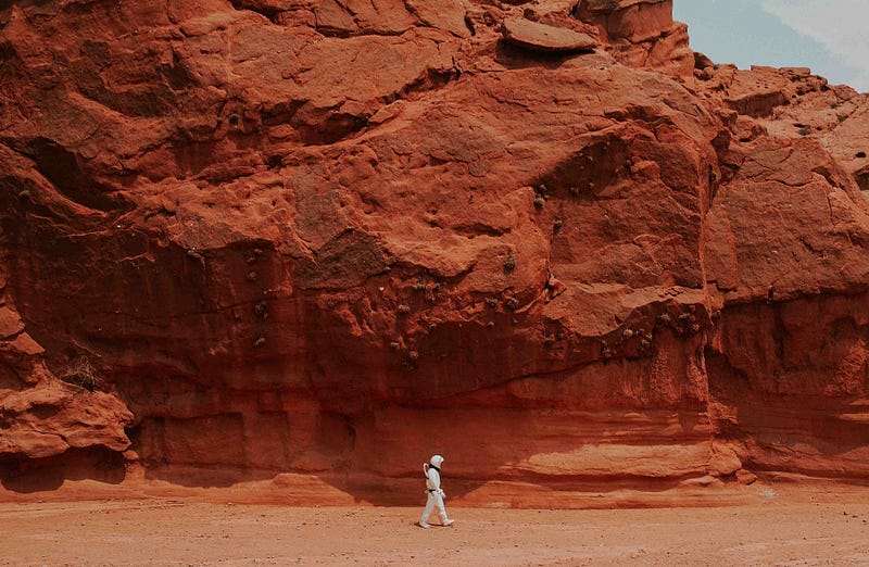 Astronauts training for Mars mission