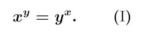 Real values x and y equation