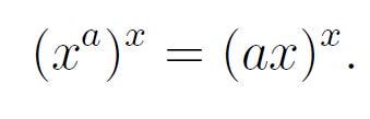 Rewritten equation using index rules