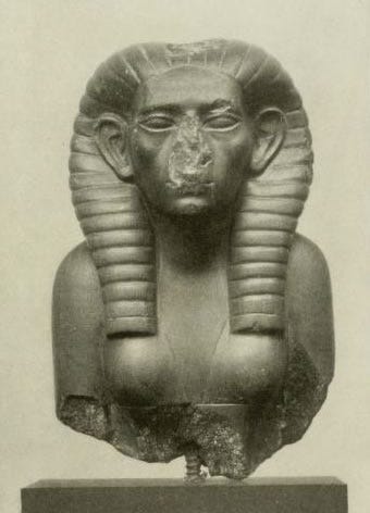 Bust of Sobekneferu, the first female Pharaoh of Egypt