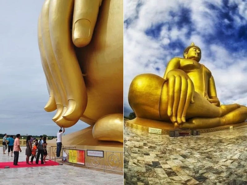 Buddha statue size comparison