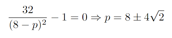 Derivative calculation for A(p)