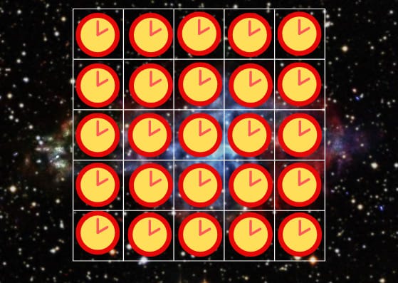 Synchronized clocks in a frame of reference