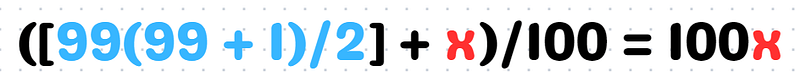 Formula for summing natural numbers