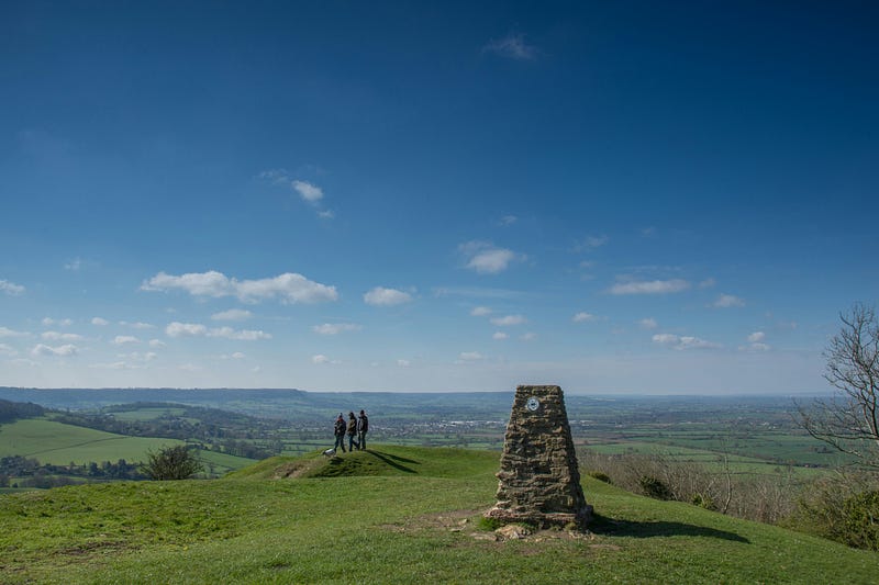 Stone pillars used for geographical measurements