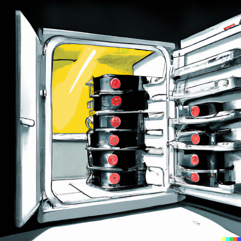 A curious depiction of hard drives