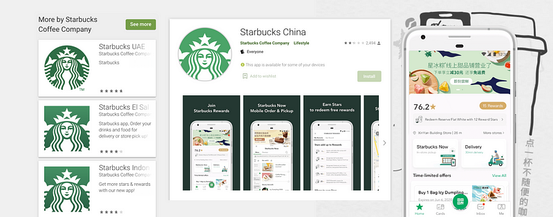 Starbucks app structure and challenges